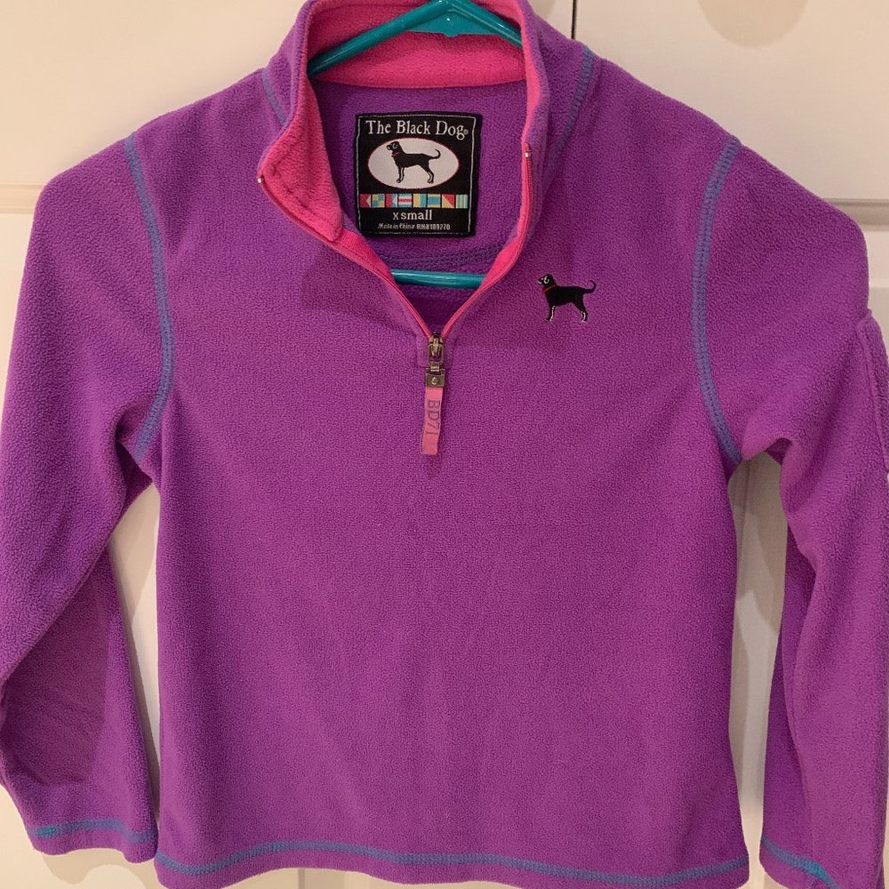 Purple Black Dog Fleece